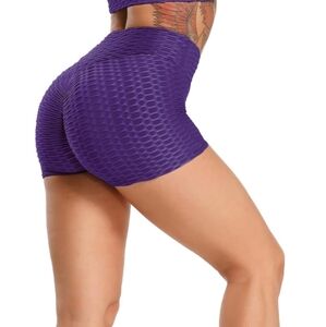 Women Workout Shorts Brazilian Textured